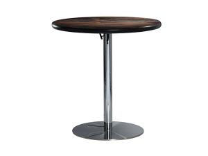 30" Round Café Table w/ Wood Counter Top and Hydraulic Base -- Trade Show Furniture Rental